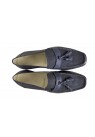 Suede Loafer, Navy